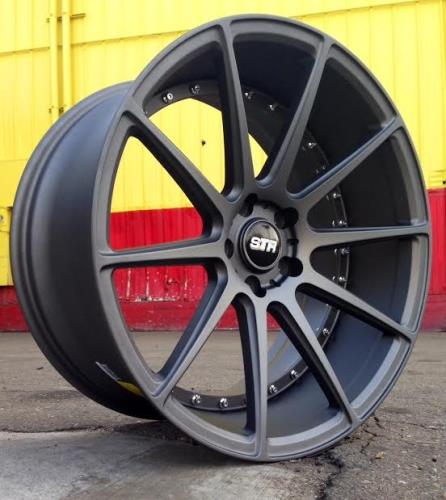 STR RACING-803 MATTE ALUMINUM 20X8.5 5X4.5+40 +73.1 **STAGGERED ONLY**
